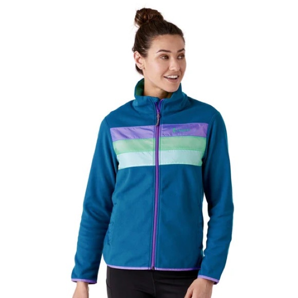 cotopaxi Jackets & Blazers - Cotopoxi women’s Teca fleece zip up jacket medium purple stripe Gorpcore hiking